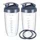 thumbnail image 1 of Vasos de repuesto para licuadora Nutribullet, vasos de escala medidora de 32 onzas con 2 tapas abatibles para llevar y 2 juntas de goma compatibles con licuadoras Nutri Bullet de 600 W/900 W (6 unidad, 1 of 7