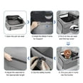 thumbnail image 2 of Mosiso Pet Car Booster Seat for Small Dogs Cats , Breathable Folding Pet Carriers Carseat Up to 17LB,  Portable Puppy Dog Carrier with Clip-On Safety Belt Adjustable Strap Carry Bag, Gray, 2 of 7