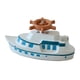 thumbnail image 3 of Modelo de barco de resina, decoración, decoración de escritorio, figura de barco con volante, idea de regalo, decoración de sala de estar, decoración Blanco, 3 of 9