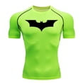 thumbnail image 3 of Camiseta de compresión para hombre, ropa deportiva ajustada para gimnasio, transpirable, secado rápido, Verano, 3 of 5