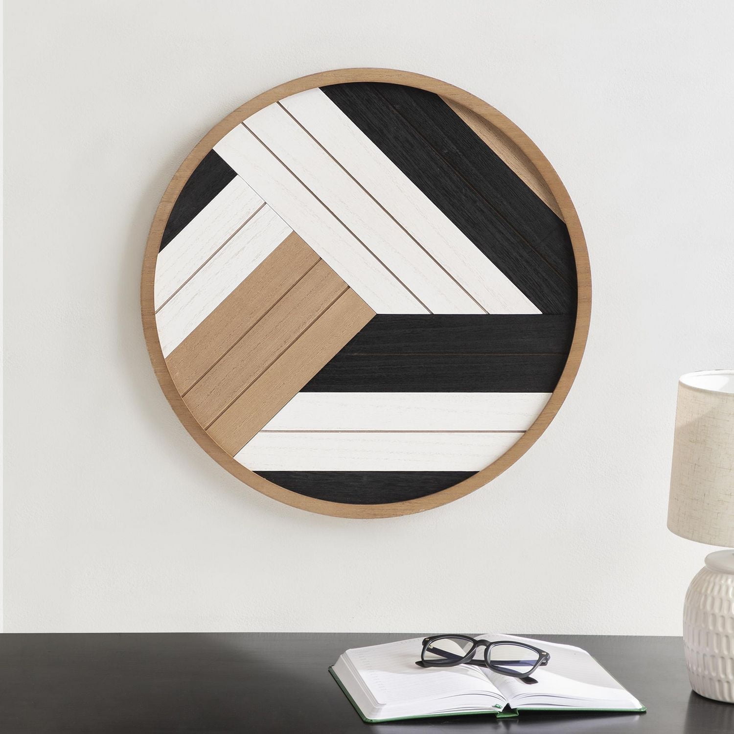 hometrends Ballez Round Framed Art Plaque