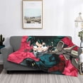 thumbnail image 7 of My Hero Academia Izuku Midoriya Flannel Blanket Ultra-Soft Micro Fleece Throw Blanket For Bed Sofa Couch Car Office Unisex Adult Fuzzy Bed Blanket Cozy Kids Throw Blanket 50"x40", 7 of 7