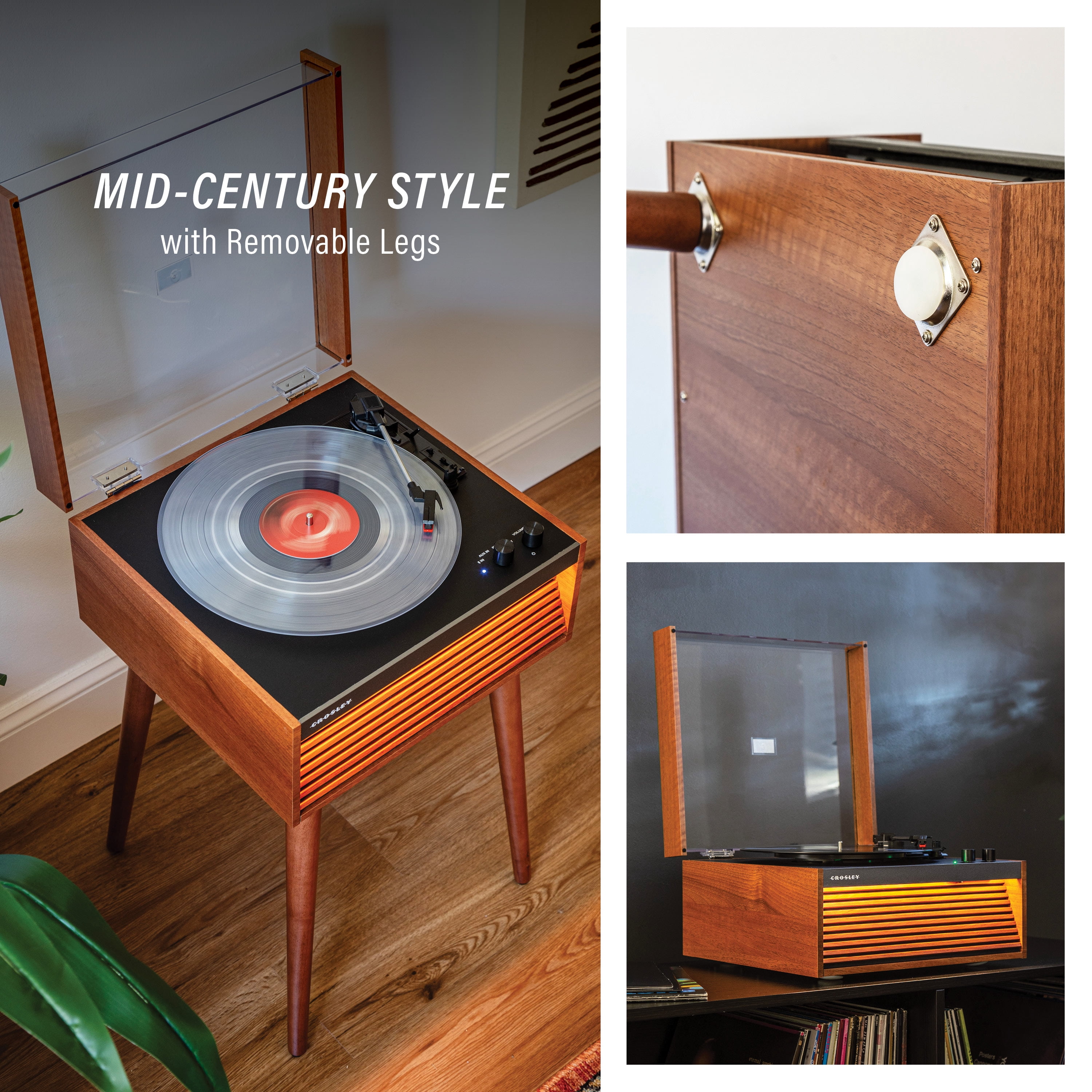 Crosley Dean Record Player In Natural