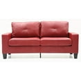 thumbnail image 3 of Modern Red Modular Sofa - 36"H x 71"W x 32"D for Compact Living Spaces, 3 of 9