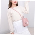 thumbnail image 2 of unbranded 1Set Mini Backpacks For Women Pink Pu Lightweight Travel School, 2 of 7