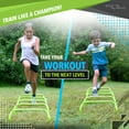 thumbnail image 2 of Sport Squad 6" Speed and Agility Hurdles, PVC, 5ct Plyometric Training Hurdles, 4.1 lbs, Green, 2 of 6