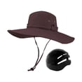 thumbnail image 3 of kusrkot Fisherman Cap Adults Summer Stylish with Head Shell for Camping Outdoor Work Brown, 3 of 9