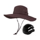 thumbnail image 3 of Gorra de pescador, sombrero de sol transpirable para verano, sombrero de pesca con capucha para exteriores. Marrón, 3 of 9