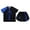 Blue, variant on Boys Boxing Outfit Kickboxing Training Suit Athletic Shirts with Muay Thai Boxer Trunks Set Blue 6