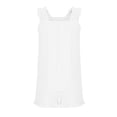 thumbnail image 7 of FSYBOA Girls Summer Outfit Sets, Short Sleeve Cotton Linen Two Piece T-shirts and Shorts Sets White Size 9-10 T, 7 of 7