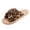 Khaki, variant on EKVAHL Women's Fuzzy Open-Toe House Slippers with Memory Foam - Leopard Print Cheetah Plush Cozy Cute Slipper Indoor/Outdoor Soft Slip On Slides Gifts for Women Mom Her Ladies