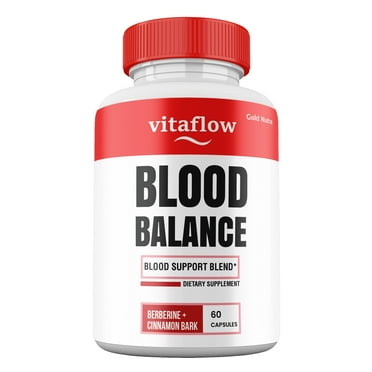 VitaFlow Blood Balance, All Natural Supplement Maximum Strength Premium Formula, Vita Flow Capsules Official Blood Support, 1 Month Supply (1 pack)