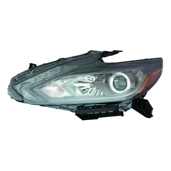 KAI New CAPA Certified Standard Replacement Driver Side Headlight Assembly, Fits 2016-2018 Nissan Altima