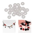 thumbnail image 3 of Kit de bricolaje de espaciadoras de 30x2mm, sueltas, posicionamiento de silicona, redondo hecho a mano para joyería, collar, pulseras, Macarena Cuentas espaciadoras, 3 of 8
