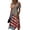 A05-Light Blue, variant on Usa 250th Anniversary Dresses for Women Red White and Blue Print Deep V Neck Dress A Line Sleeveless Summer Party Swing Dress