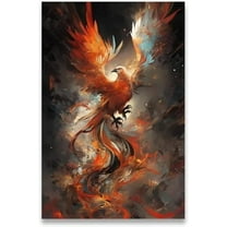 Phoenix Canvas Poster Wall Art Art Print for Bedroom Home Decoration No Frame-C_30x40cm Unframed