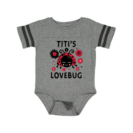 

Inktastic Valentine s Day Titi s Lovebug Gift Baby Boy or Baby Girl Bodysuit