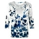 thumbnail image 3 of Camisas Para Mujer Moda Cuello Redondo 3/4 Manga Camiseta Otoño Estampado Blusa Tops Sudadera Odeerbi ODB124676, 3 of 4