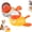 White+Yellow, variant on Duck Cat Treat Dispenser,Duck Shape Puzzle Feeder,Interactive Dog Food Dispenser with Press Button and Rotating Design,Cat Enrichment Toys