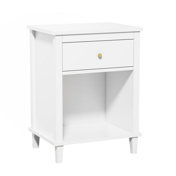 TongJoy Wooden Nightstand Small Sofa Table 26.77''H End Table with One Drawser One Shelf for Kids and Adults