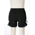 thumbnail image 4 of TSSOE Kids Girls Ruffled Bloomers Shorts Cotton Lace Up Safety Short Pants Bottom Ruffled Bloomers Black 110, 4 of 7