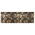 thumbnail image 6 of Yayeee Kitchen Valance Rod Pocket 54" x 18" Living Room Window Curtain, Metallic Flower, 6 of 6