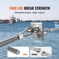 thumbnail image 4 of Kit de barandillas para cables VEVOR 316, acero inoxidable, 182,3 m, 1600 libras, 4 of 9