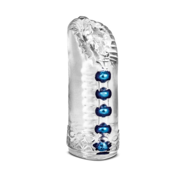 Eden 5.5 Inch Clear Open Ended Textured Stroker