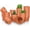 3-inch Red, variant on White 4 Inch, Terracotta Clay Pots with Drainage Holes, Pack of 24, for Succulents and Plants, DIY Crafts