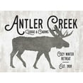 thumbnail image 2 of Lettered And Lined 14x12 Gold Ornate Wood Framed with Double Matting Museum Art Print Titled - Antler Creek, 2 of 4