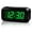 Black Case-green Led, variant on Alarm Clock, LED Digital Clock, Small Wall Clock, Battery Operated, Adjustable 3-Level Led Brightness, Dim Night Mode, 12/24Hr, Cordless, Constantly 1.2'' Digits Display for Bedroom/Travel,Easy to Se