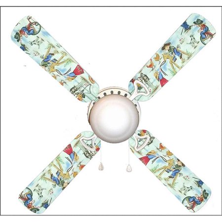 888 Cool Fans F42 0001098 42 In Rodeo Kids Cowgirl 4 Blades
