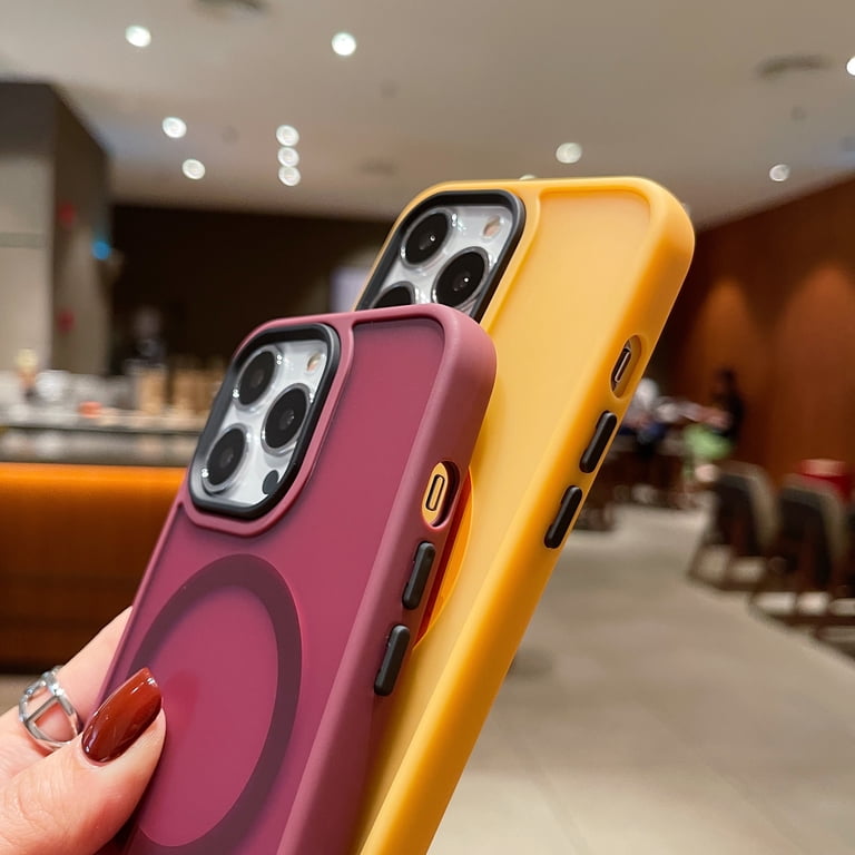 Slim Magnetic Case for iPhone 14 Pro Max, Built-in Magnets
