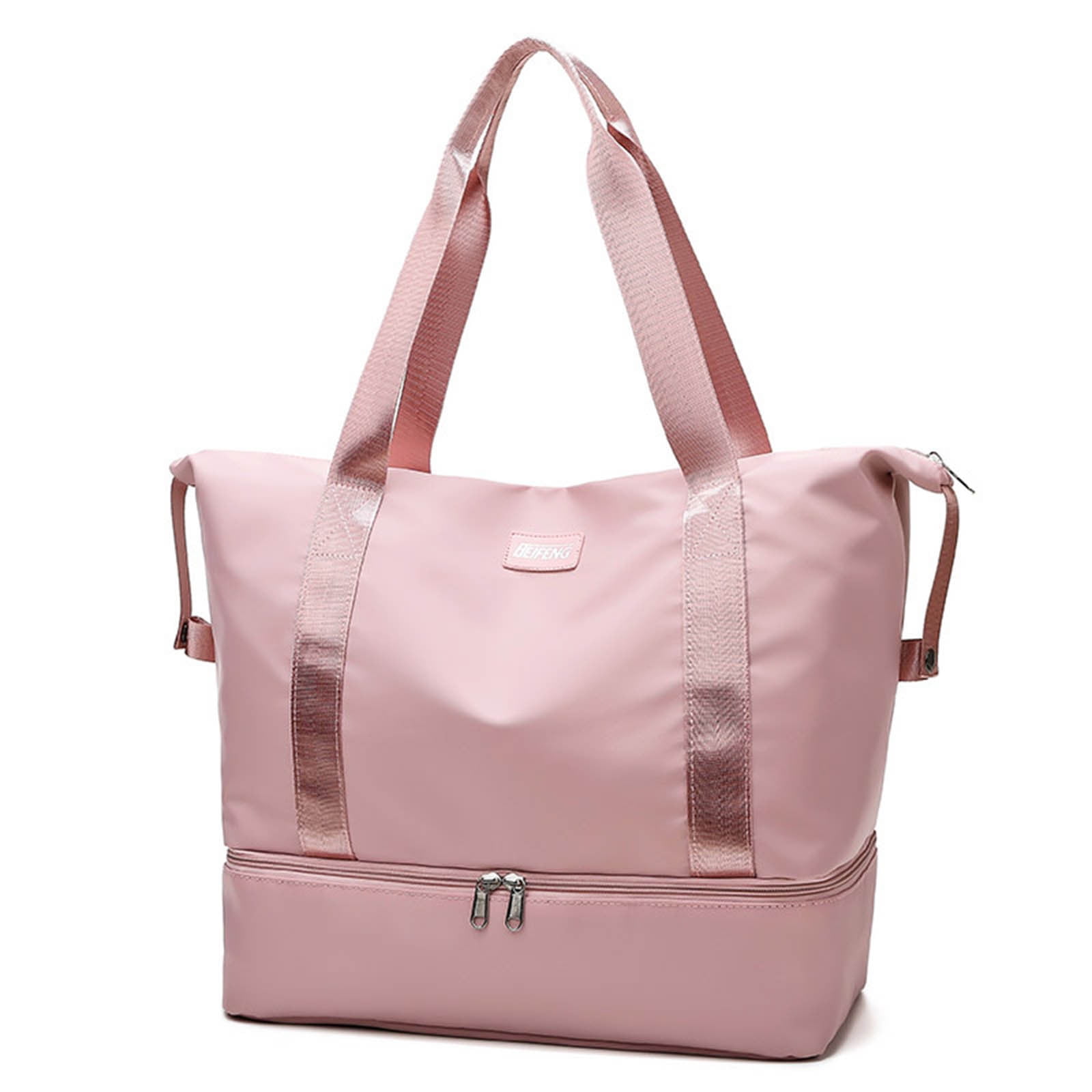 Cadorn Nylon Travel Tote Bag Women's Lightweight Gym Handbag with Large Capacity, Maternity Organizer Fits on Luggage for Travel, Gym, and Daily Use