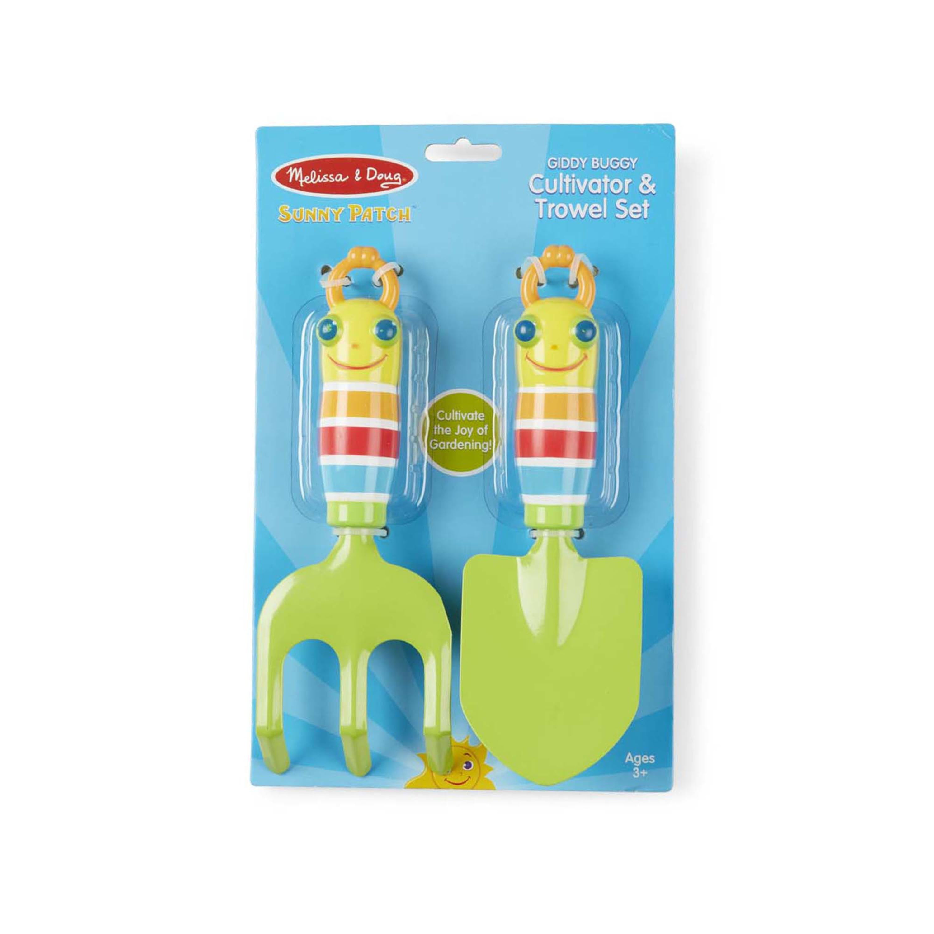 NEW Melissa & Doug Sunny Patch Giddy Buggy Cultivator & Trowel Set PH-4.6-9 