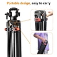 thumbnail image 2 of Trípode Profesional de Aluminio 72 Pulgadas con Cabezal de Líquido 360 Grados para Cámaras DSLR Cano, 2 of 9