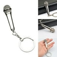 thumbnail image 2 of UNTERING Keychain Microphone Pendant Keychain Simulation Mic Shaped Keyring Fashionable Bag Charm Stylish Accessory for Music Lovers, 2 of 8