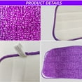 thumbnail image 3 of 6 Pack Reusable Mop Pads for SwifferPowerMop, Wood Floor Pads Power Mop Refill Pads Power Mop Pads Refills Microfiber Mop Pads for Power Mop & 13''-15'' Microfiber Spray Mop Machine Washable, 3 of 7