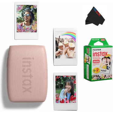Fujifilm Instax Mini Link 3 Smartphone Printer – Rose Pink Bundle with