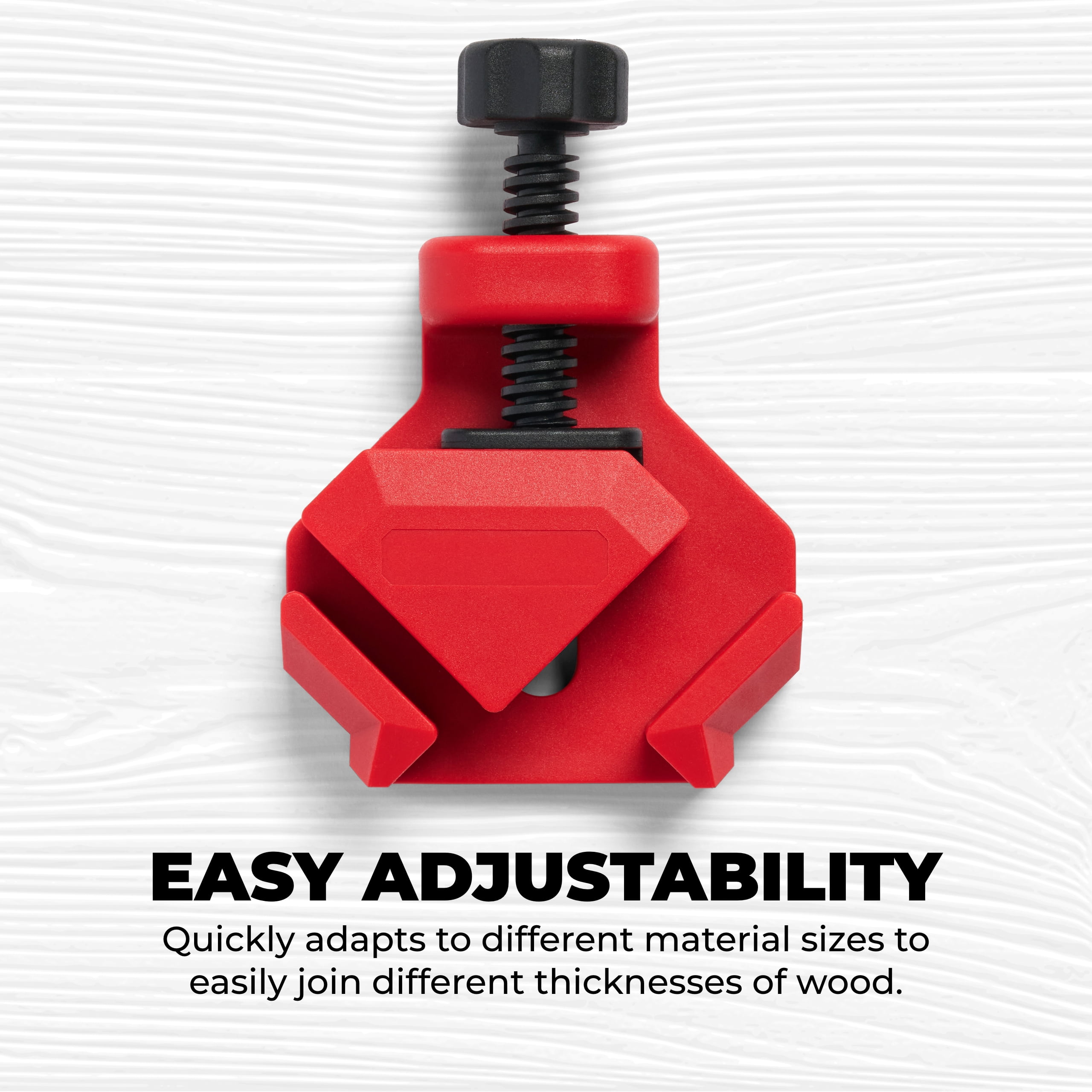 BuildSomething Quick Corner Clamps - Adjustable 90-Degree Clamps for Woodworking, Cabinet & Frame Assembly - Strong Hand Tools for Home Improvement & DIY - 4 Pack