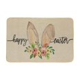 thumbnail image 2 of TUTUnaumb Happy Easter Doormat Kitchen Mats Easter Bunny And Flowers Pattern Bathroom Rugs Soft Outdoor Indoor Holiday Welcome Mat Floor Mat Ideal For Easter Decor Home Entry Kitchen Bathroom-Khaki, 2 of 6