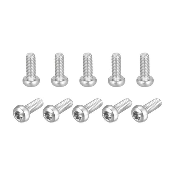 M3x8mm Torx Security Machine Screws, 20 Pack 316 Stainless Steel Pan Head Tamper Proof Screw Fasteners Bolts