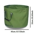 thumbnail image 3 of 21.6 x 17.1 Inch Multipurpose Heavy Duty Garden Bag Foldable Canvas Yard Trash Bags with Rubber Handles Gardening Storage Bags for Weeds Branches Leaves and Yard Wastes, 3 of 9