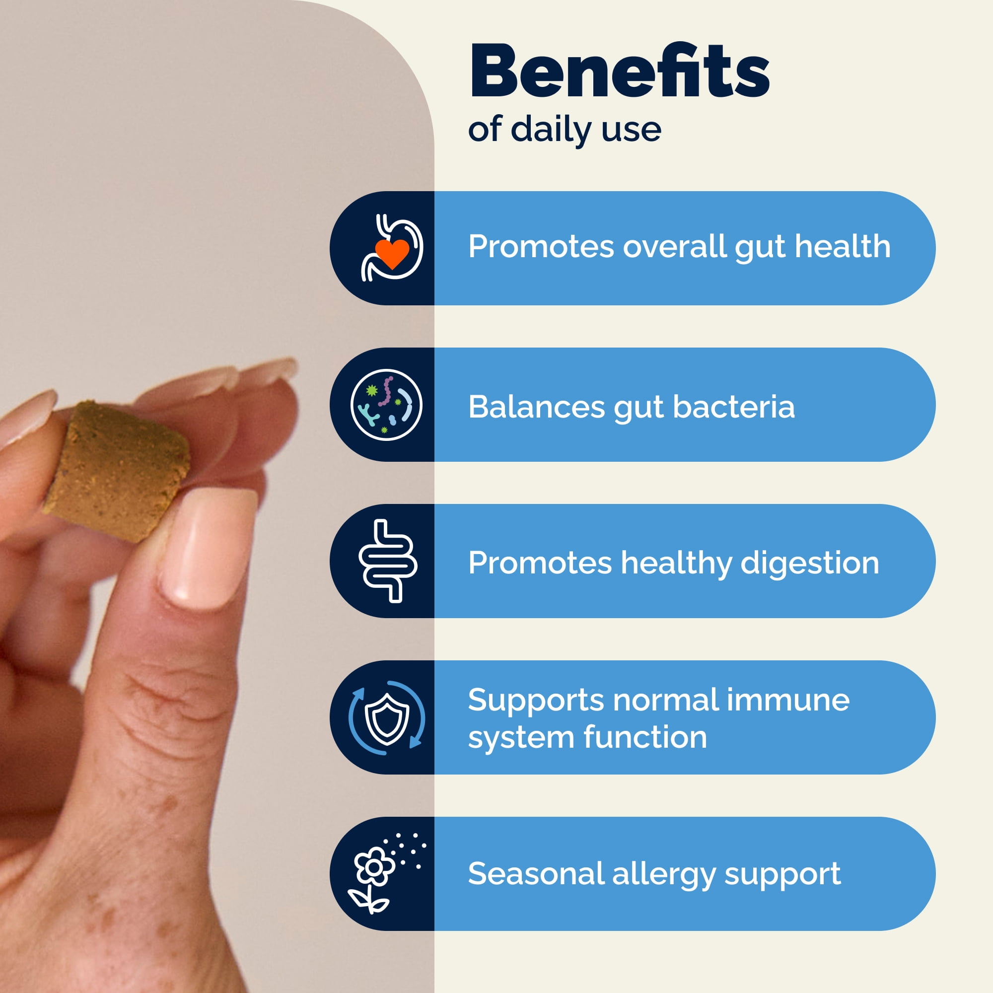 Vetnique Glandex Daily Prebiotic & Probiotic for Dogs, Gut & Immune Support Chews, 120ct