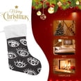 thumbnail image 4 of Coolnut 17.7 Inch Christmas Stockings, 1 PCS Ethnic Tribal Eyes Presonalized Large Stocking Sock for Family Holiday Xmas Party Decorations, 4 of 7