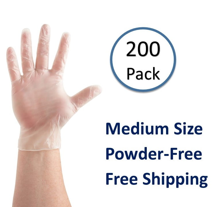 200 Pack Disposable Food Service Gloves, Vinal Cooking ...