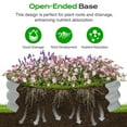 thumbnail image 5 of Aoodor 9" Tall 30" Metal Raised Garden Bed Kit, 2 Pack Outdoor Round Planter Box for Vegetables, Flowers, Herbs, Silver, 5 of 8