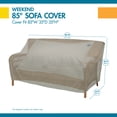 thumbnail image 4 of Duck Covers® Weekend Water-Resistant Outdoor Sofa Cover with Integrated Duck Dome, 85 x 35 x 35 Inch, Moon Rock, 4 of 14