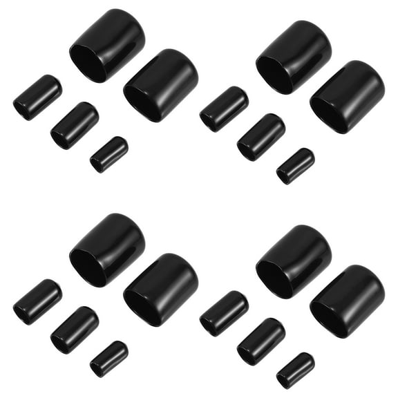 HONITANO 48Pcs 0.87In Black Rubber Washers for Bolts for Screws and Bolts