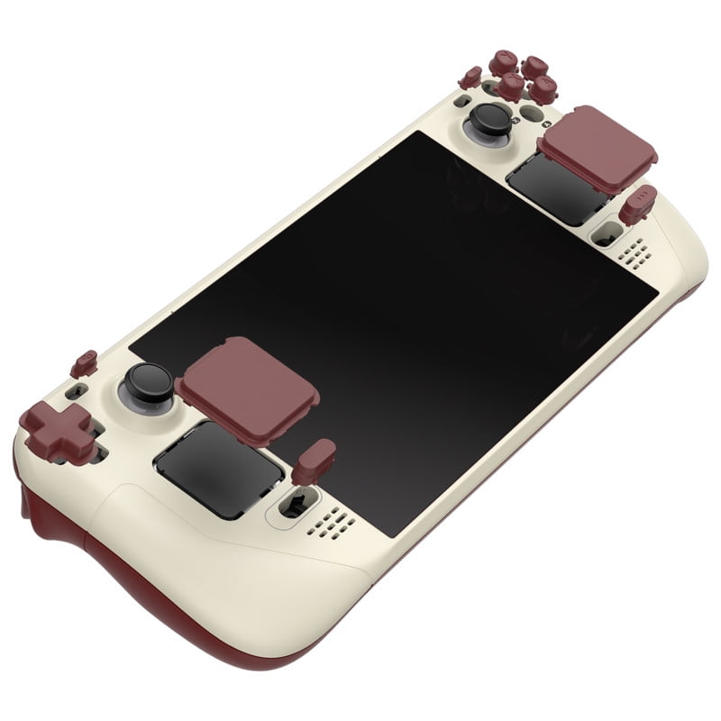 eXtremeRate DIY Full Set Shell with Buttons for Steam Deck LCD, Custom Faceplate Back Plate Replacement Shell for Steam Deck LCD - Classic FC Style [Console NOT Included]